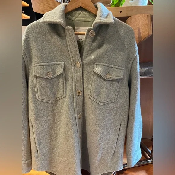 Wilfred Free- The Ganna™ Shirt Jacket- Mint Green - Picture 4 of 6